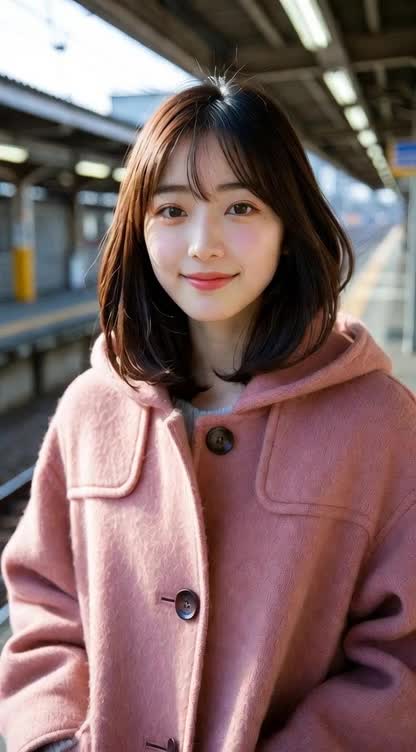 駅のホームでお見送り のサムネイル