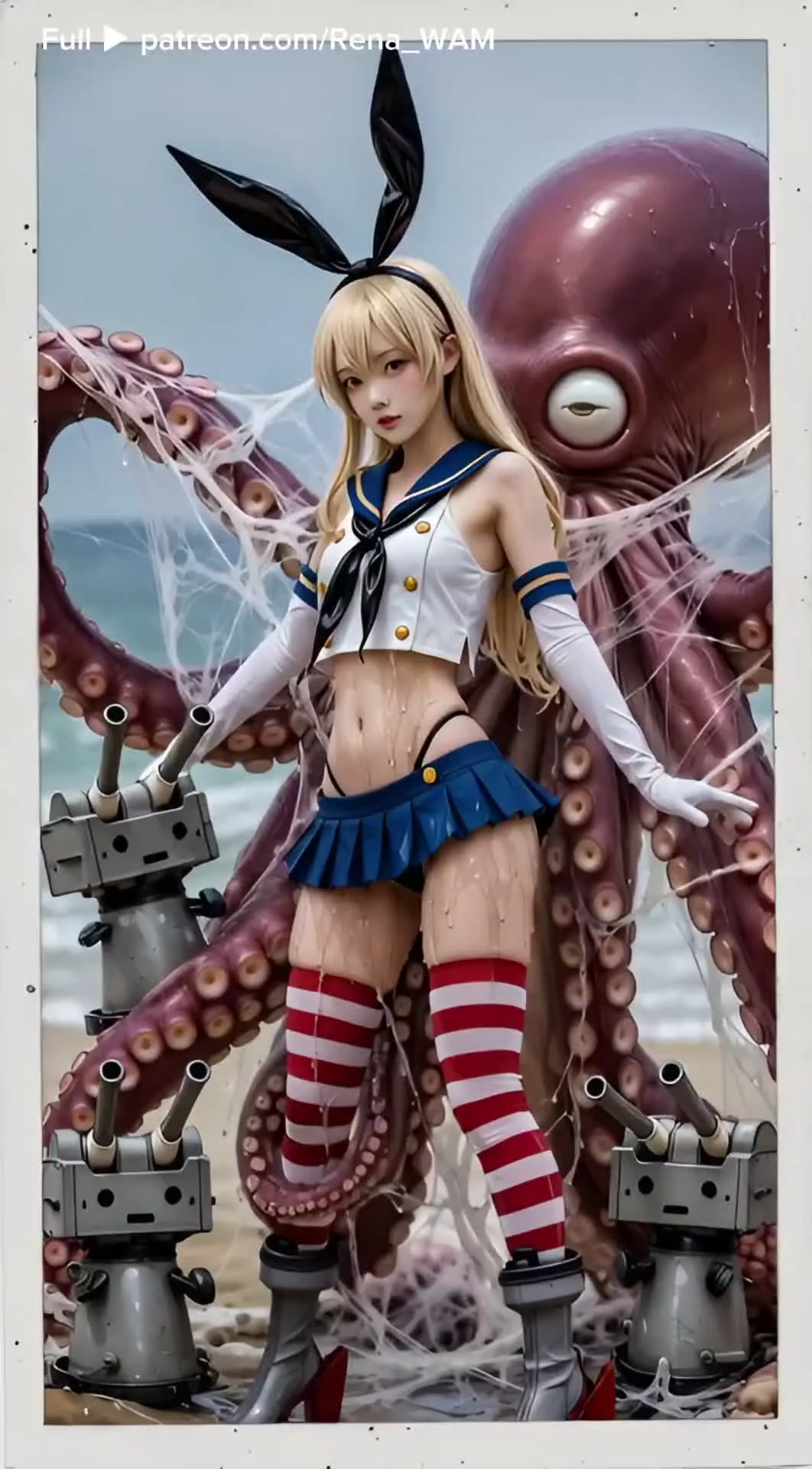 ぜか◯しタコ触手🐙