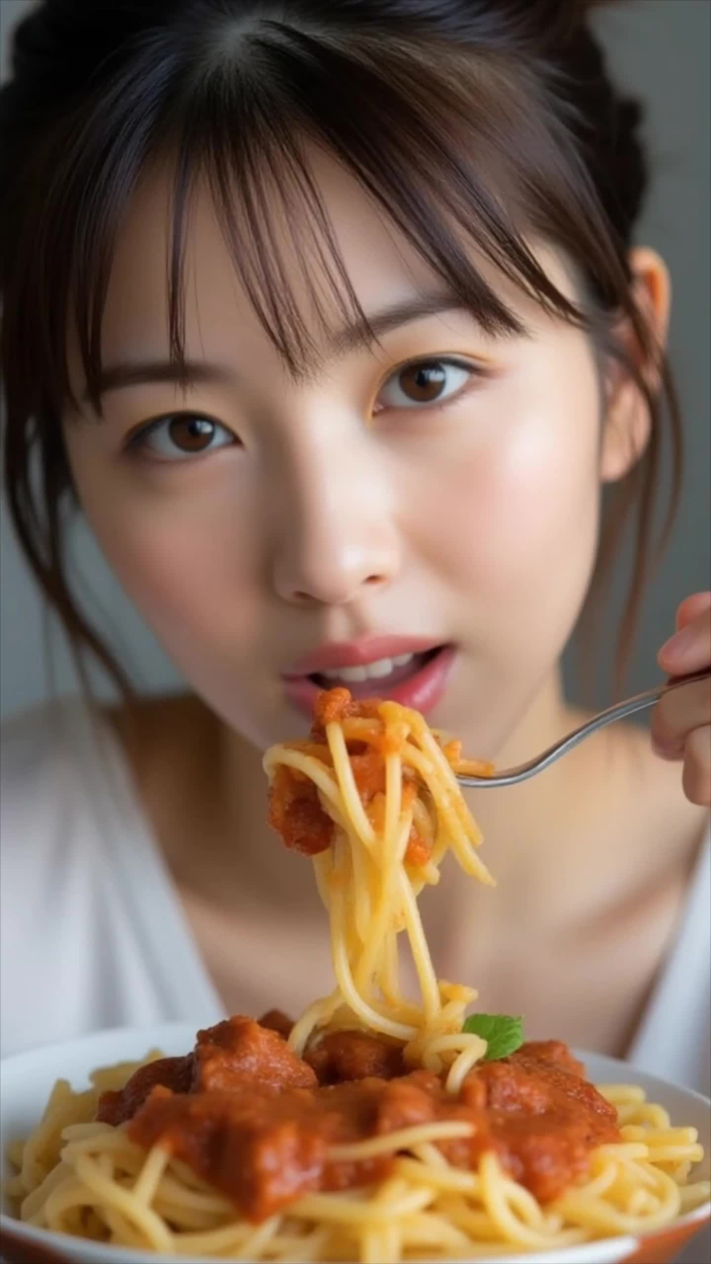 pasta eating のサムネイル