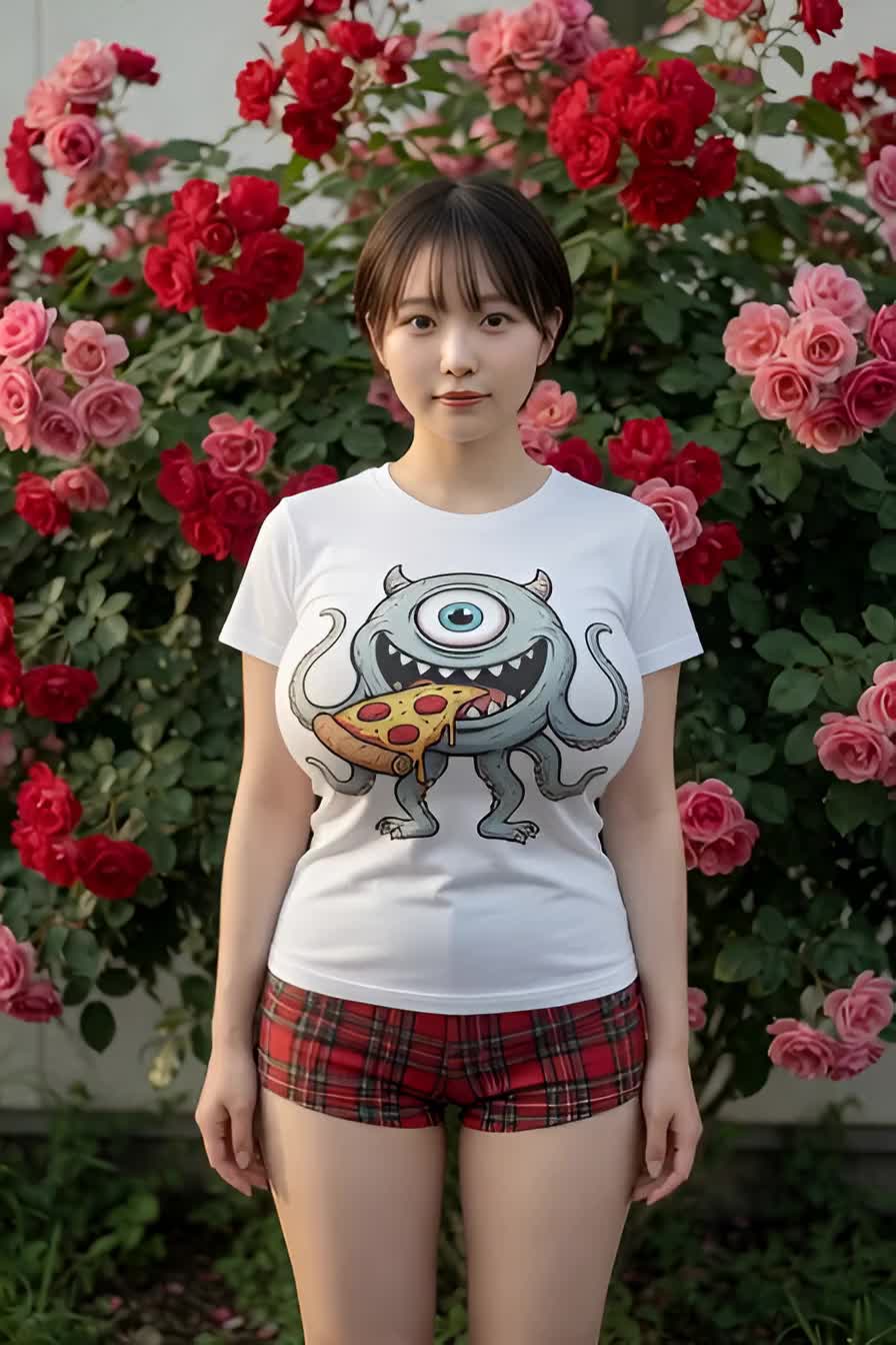 薔薇とTシャツとおっぱい のサムネイル