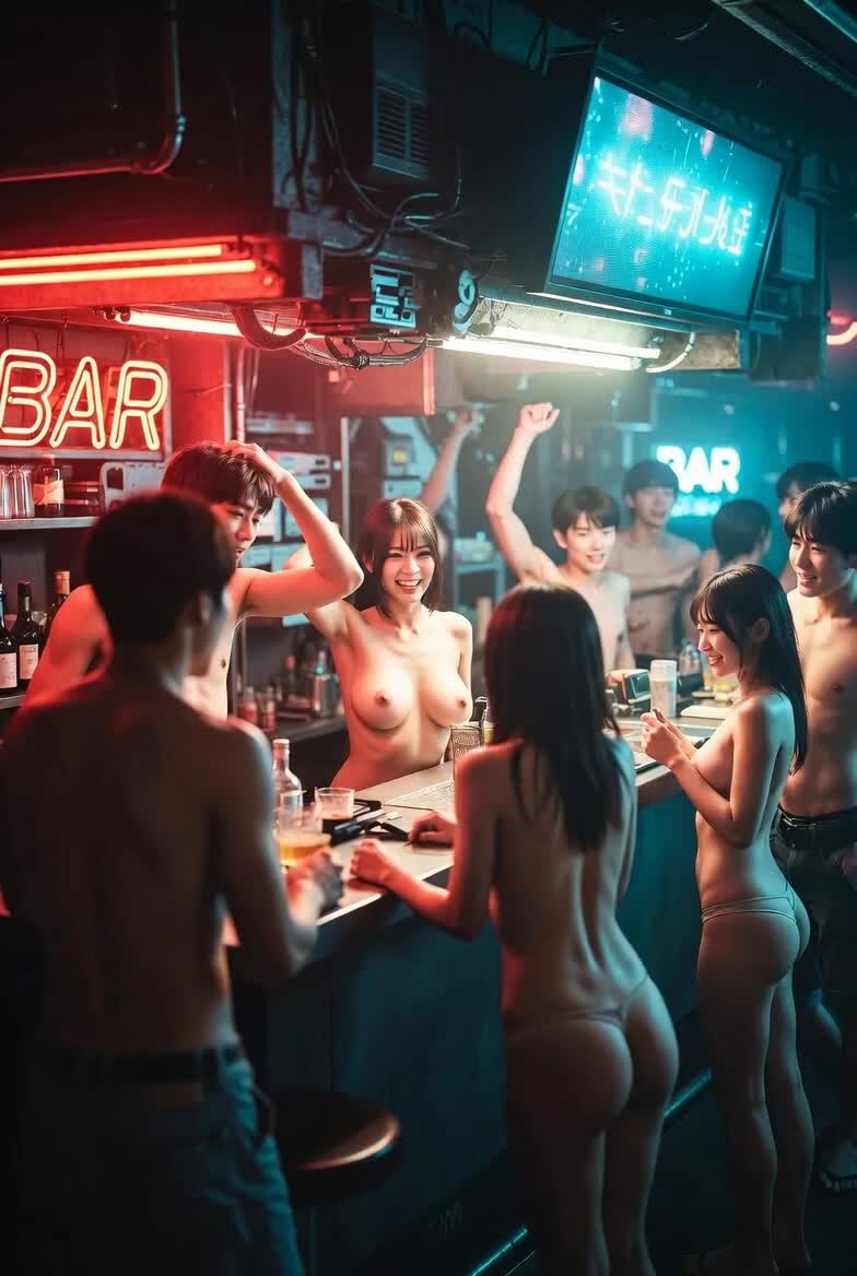おっぱい解放記念日 法的根拠で渋谷バー大盛況 のサムネイル