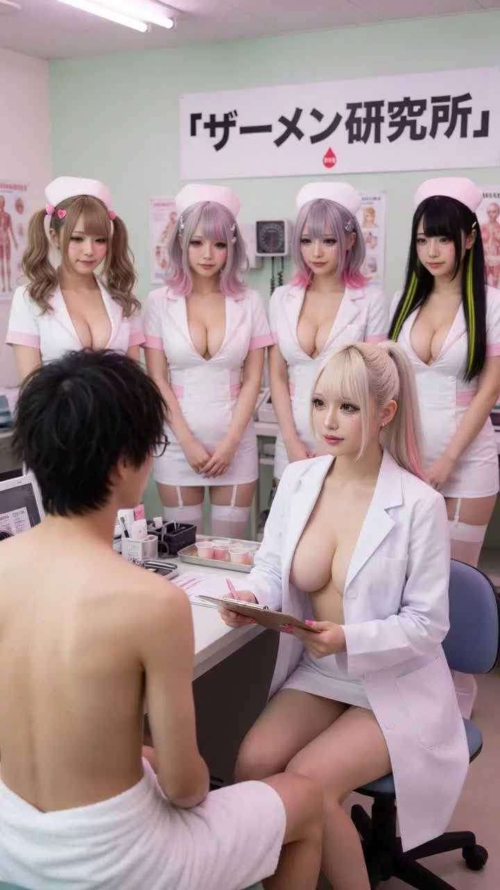 【夢の健診】ザーメン研究所でギャルと即ハメ♡