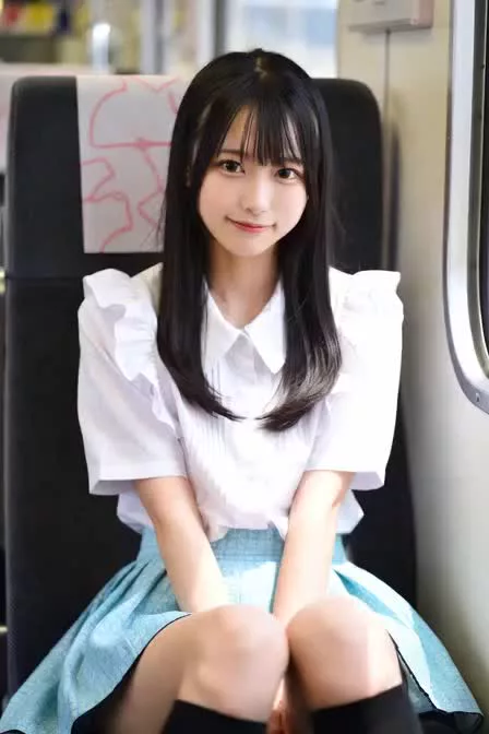 電車の中で…
