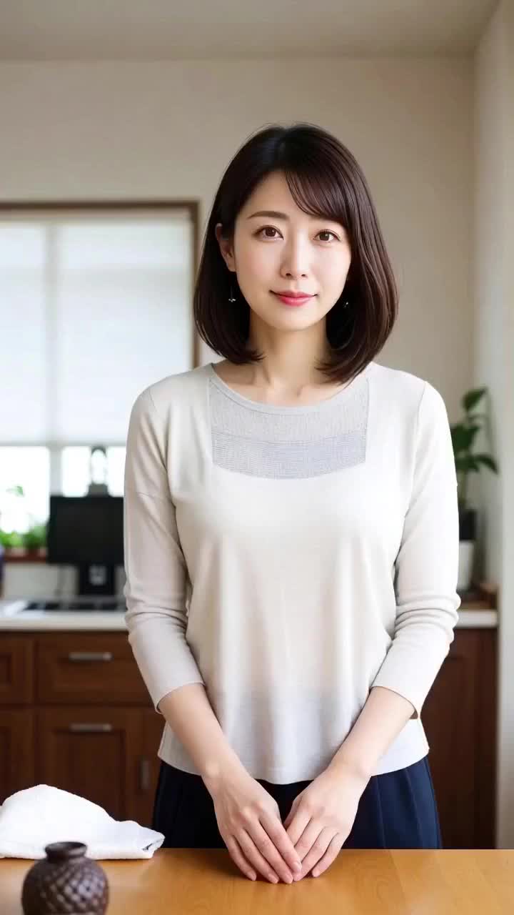 お料理教室の先生が脱がされ、透明人間2人と涙の立ちバック のサムネイル