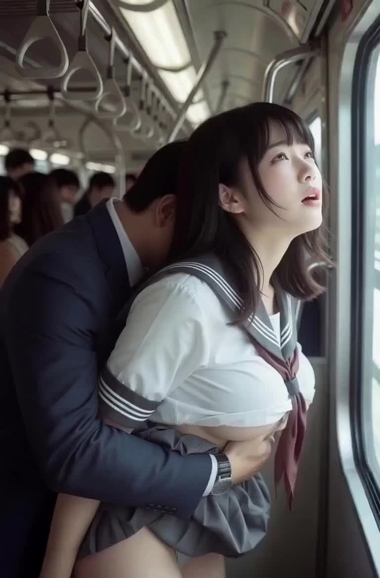 窓際で知らないお兄さんと… のサムネイル