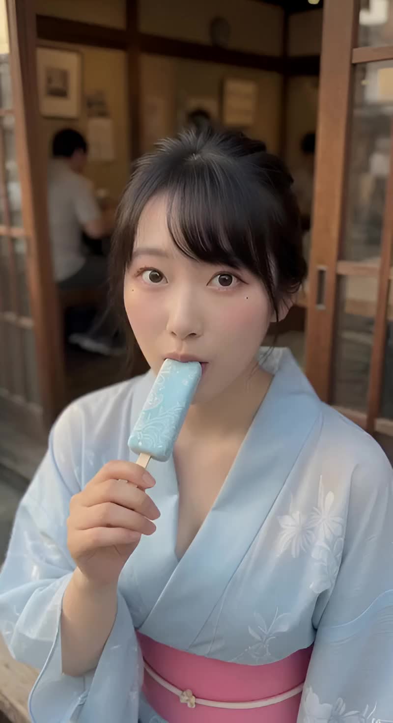 アイスに夢中👅💦 のサムネイル