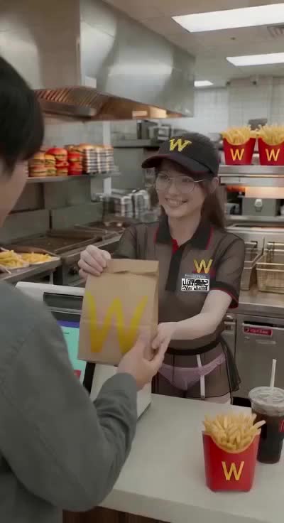 ハンバーガーのお姉さん のサムネイル