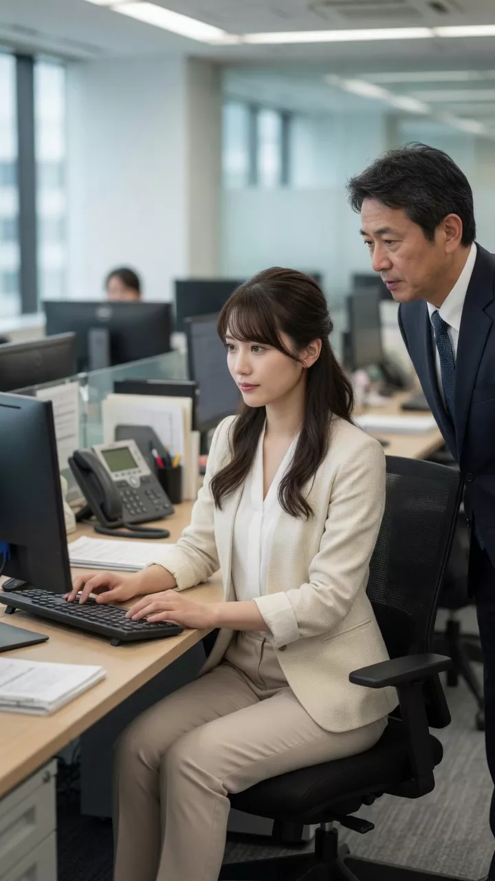 仕事中の部下にセクハラ