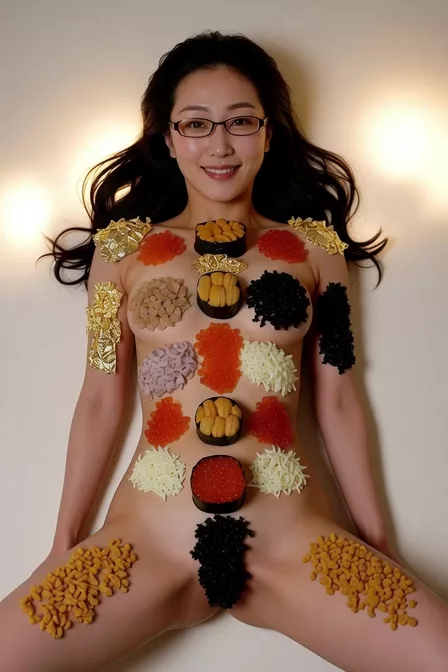 雅やかな女体盛り