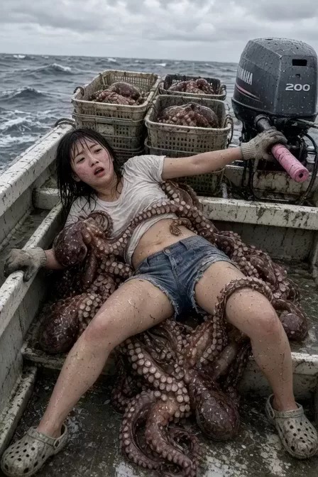 タコ漁(失敗)