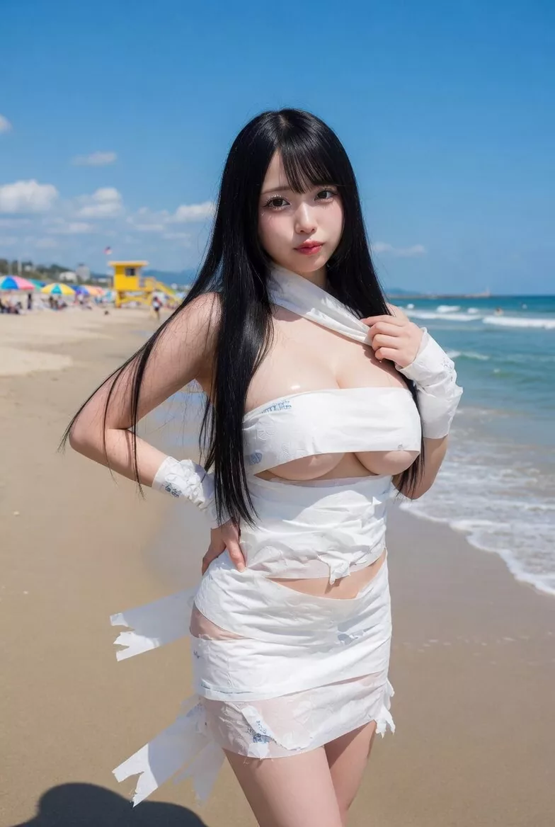 来年流行る水着「トイレットペーパー」