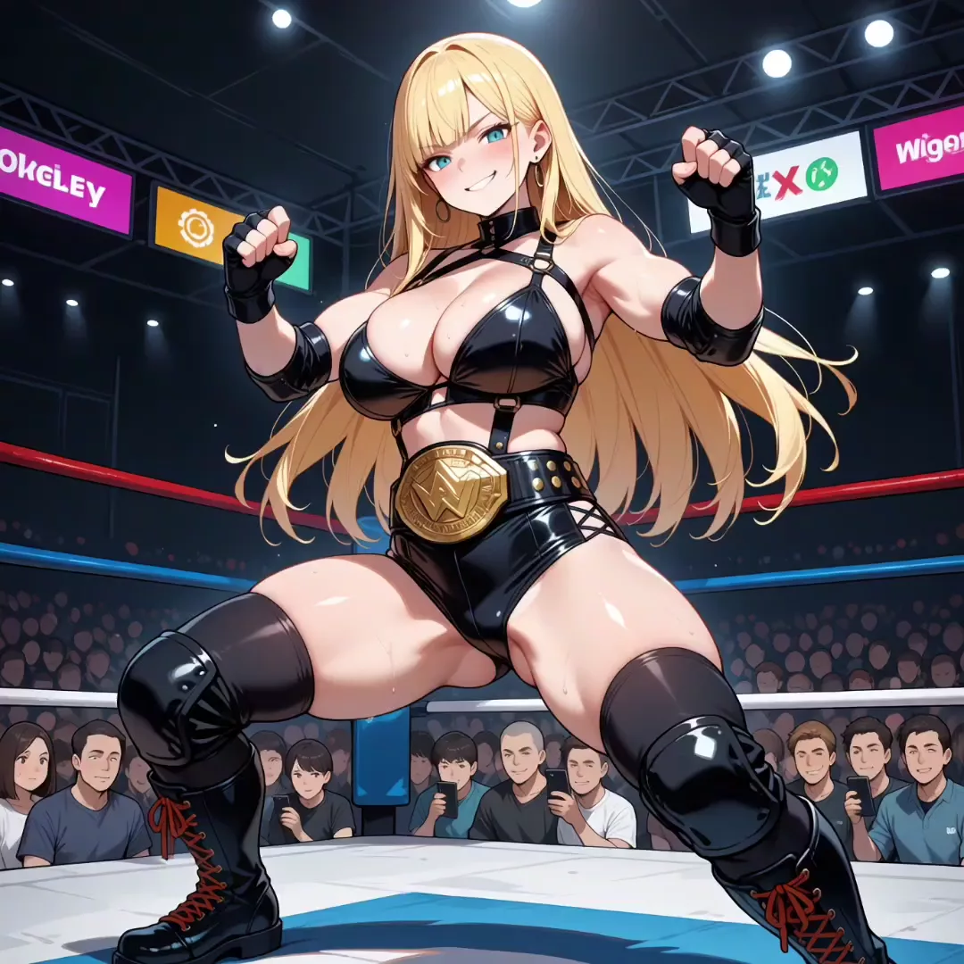 AIエロプロレス【金髪女王様レスラー編】 のサムネイル