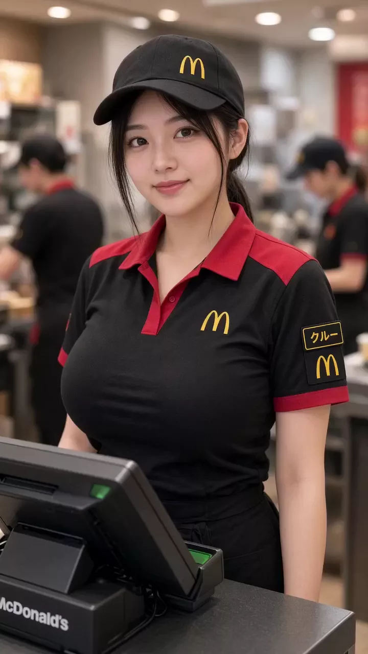 【AIエロ動画】巨乳店員